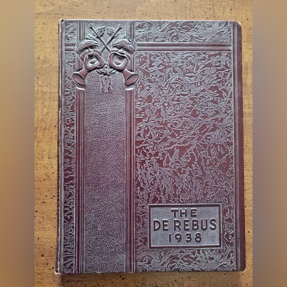 1938 "THE DE REBUS" BEN AVON HIGH SCHOOL YEARBOOK, BEN AVON, PA - Picture 1 of 8